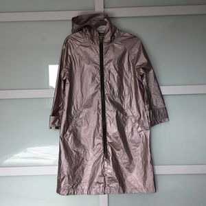 Rebecca Minkoff RARE Pink Metallic Raincoat